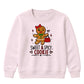 Sweet Spicy Gingerbread Cookie Christmas Kids Sweatshirt