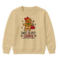 Sweet Spicy Gingerbread Cookie Christmas Kids Sweatshirt