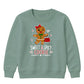 Sweet Spicy Gingerbread Cookie Christmas Kids Sweatshirt