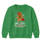 Sweet Spicy Gingerbread Cookie Christmas Kids Sweatshirt