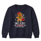 Sweet Spicy Gingerbread Cookie Christmas Kids Sweatshirt