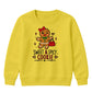 Sweet Spicy Gingerbread Cookie Christmas Kids Sweatshirt