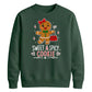 Sweet & Spicy Gingerbread Print Christmas Unisex Sweatshirt