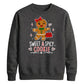 Sweet & Spicy Gingerbread Print Christmas Unisex Sweatshirt