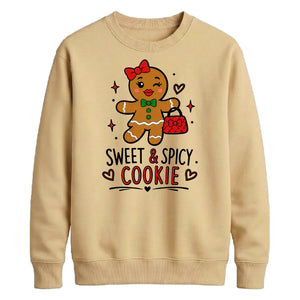 Sweet & Spicy Gingerbread Print Christmas Unisex Sweatshirt
