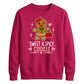 Sweet & Spicy Gingerbread Print Christmas Unisex Sweatshirt