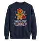 Sweet & Spicy Gingerbread Print Christmas Unisex Sweatshirt
