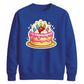 Sweet Strawberry Cake Happy Birthday Sweatshirt