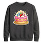 Sweet Strawberry Cake Happy Birthday Sweatshirt