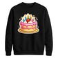 Sweet Strawberry Cake Happy Birthday Sweatshirt