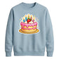 Sweet Strawberry Cake Happy Birthday Sweatshirt