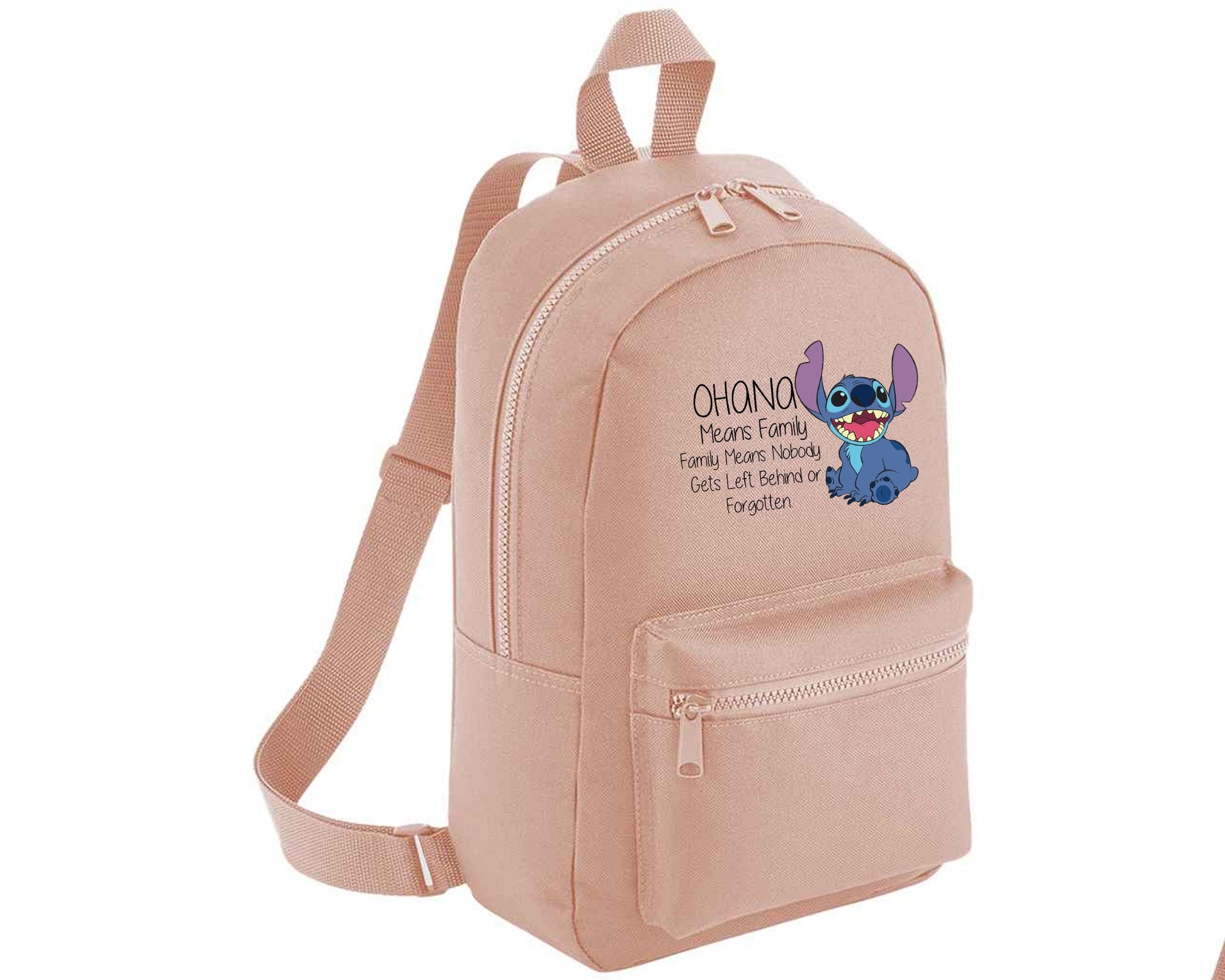 Stitch Bag, Cute Funny Quote Design Bagpack, Lilo & Stitch Lovers Gift For Kids & Teens, 600D Polyester Bag M8405