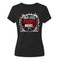 Talk Less Fight More Motif Wrestling ladies fit t-shirt
