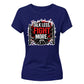 Talk Less Fight More Motif Wrestling ladies fit t-shirt