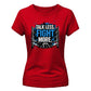 Talk Less Fight More Motif Wrestling ladies fit t-shirt