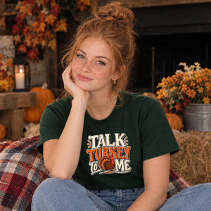 Talk turkey to me funny quote Thanksgiving Unisex T-Shirt