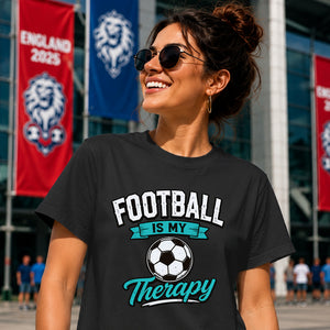 Teal Ribbon Therapy football tournament unisex t-shirt