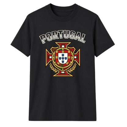 Team Crest Portugal football tournament unisex t-shirt