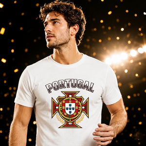 Team Crest Portugal football tournament unisex t-shirt
