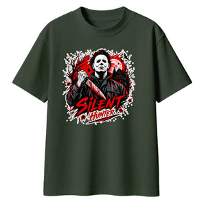 Terrifying silent hunter mask Halloween Oversized T-Shirt