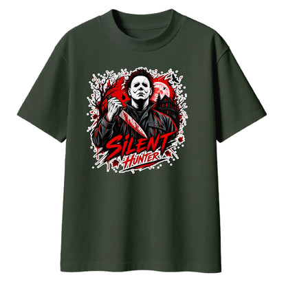 Terrifying silent hunter mask Halloween Oversized T-Shirt