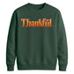Thankful 3D bevel heart art Thanksgiving Unisex Sweatshirt