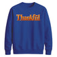 Thankful 3D bevel heart art Thanksgiving Unisex Sweatshirt