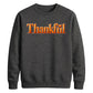 Thankful 3D bevel heart art Thanksgiving Unisex Sweatshirt