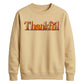 Thankful 3D bevel heart art Thanksgiving Unisex Sweatshirt