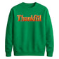 Thankful 3D bevel heart art Thanksgiving Unisex Sweatshirt