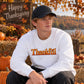 Thankful 3D bevel heart art Thanksgiving Unisex Sweatshirt
