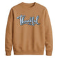 Thankful cursive heart print Thanksgiving Unisex Sweatshirt