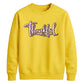 Thankful cursive heart print Thanksgiving Unisex Sweatshirt