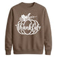 Thankful script pumpkin print Thanksgiving Unisex Sweatshirt