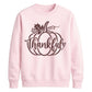 Thankful script pumpkin print Thanksgiving Unisex Sweatshirt
