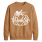 Thankful script pumpkin print Thanksgiving Unisex Sweatshirt