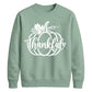 Thankful script pumpkin print Thanksgiving Unisex Sweatshirt