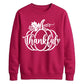 Thankful script pumpkin print Thanksgiving Unisex Sweatshirt