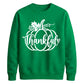 Thankful script pumpkin print Thanksgiving Unisex Sweatshirt