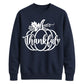 Thankful script pumpkin print Thanksgiving Unisex Sweatshirt