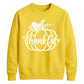 Thankful script pumpkin print Thanksgiving Unisex Sweatshirt