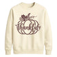 Thankful script pumpkin print Thanksgiving Unisex Sweatshirt