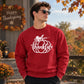 Thankful script pumpkin print Thanksgiving Unisex Sweatshirt