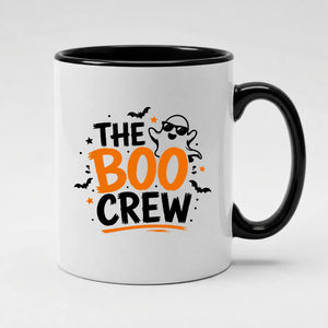The boo crew spooky ghost squad funny ceramic Halloween Mug