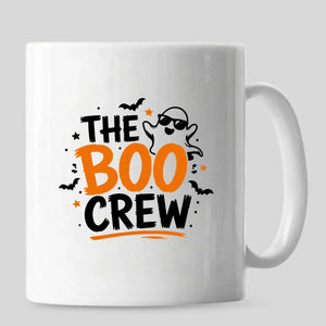 The boo crew spooky ghost squad funny ceramic Halloween Mug
