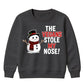 The Vegans Stole My Nose Graphic Christmas Kids Sweatshirt