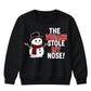 The Vegans Stole My Nose Graphic Christmas Kids Sweatshirt