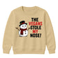 The Vegans Stole My Nose Graphic Christmas Kids Sweatshirt
