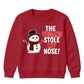 The Vegans Stole My Nose Graphic Christmas Kids Sweatshirt