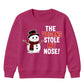 The Vegans Stole My Nose Graphic Christmas Kids Sweatshirt